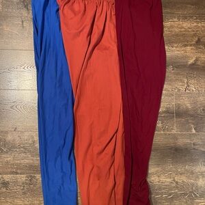 Source Unknown Multicolor Leggings - Blue, Orange, Red